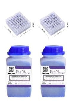Desiccant Silical Gel (500g) with Free Clear Case- Blue/Orange